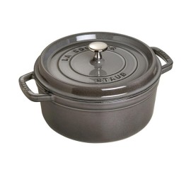 Liatinový hrniec Staub 24 cm, šedý