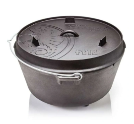 Petromax liatinový kotlík Dutch Oven s nožičkami ft18 - 34 cm, 16,1 l