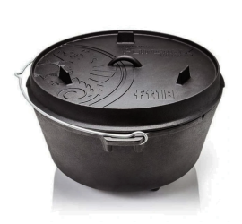 Petromax liatinový kotlík Dutch Oven s nožičkami ft18 - 34 cm, 16,1 l