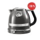 Rýchlovarná kanvica KitchenAid 5KEK1522 - strieborno sivá